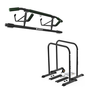 Bundles Sale - Foldable Design Pull Up Bar & Premium Dip Bars