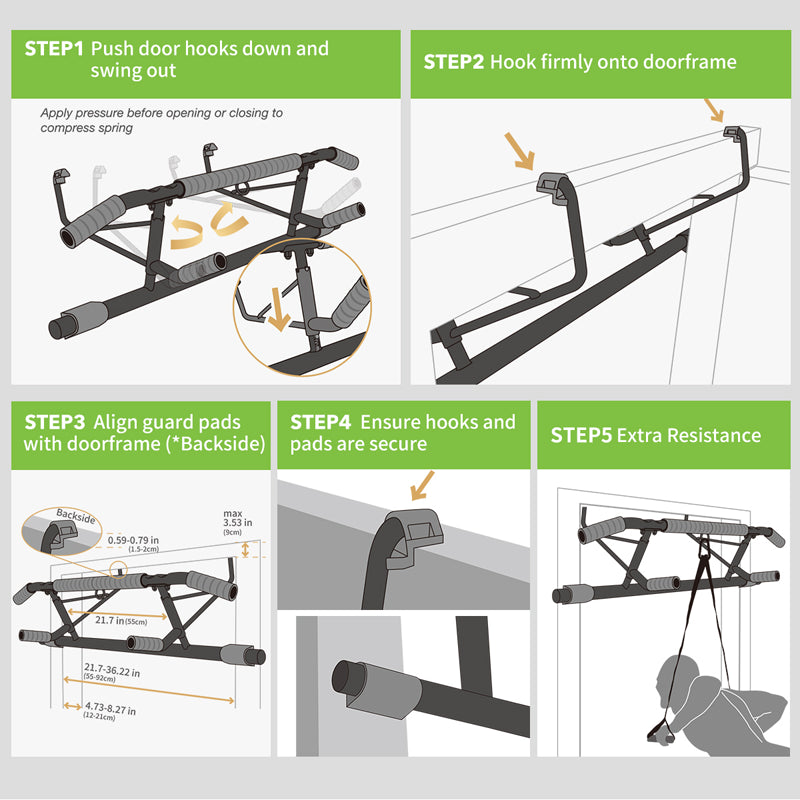 Foldable Design Pull Up Bar